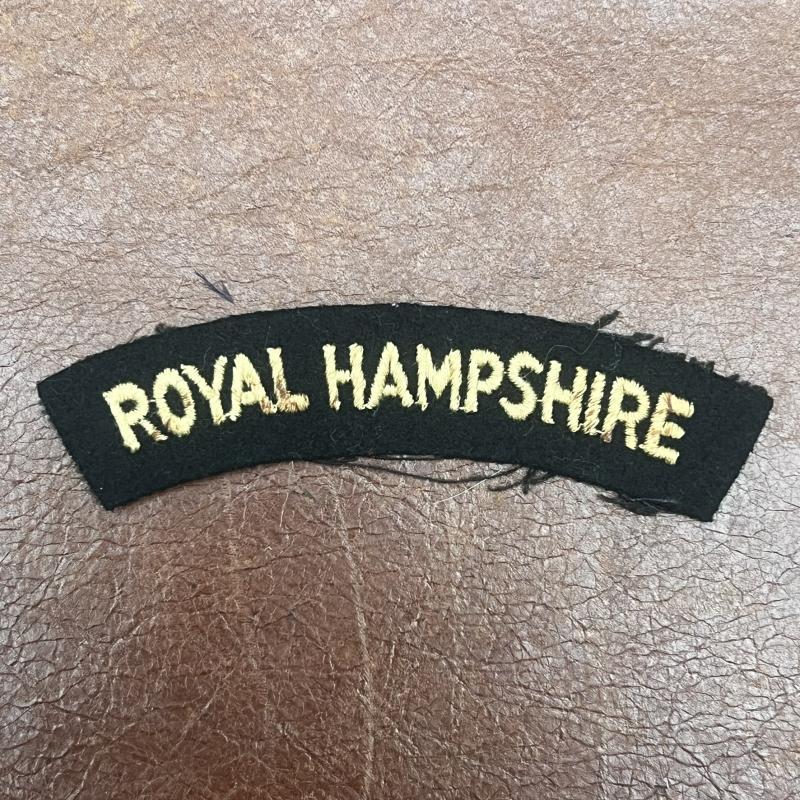 Royal Hampshire Shoulder Title