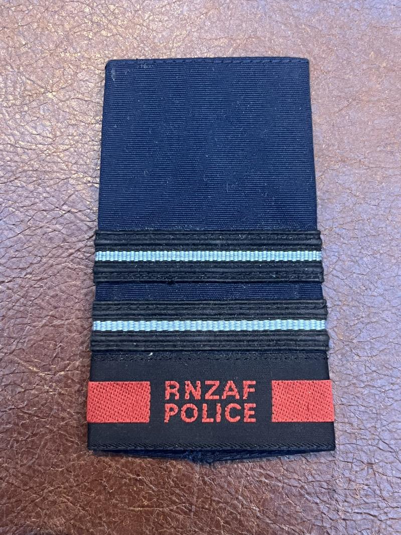 Royal New Zealand Air Force Police Wing Commander Rank Slide