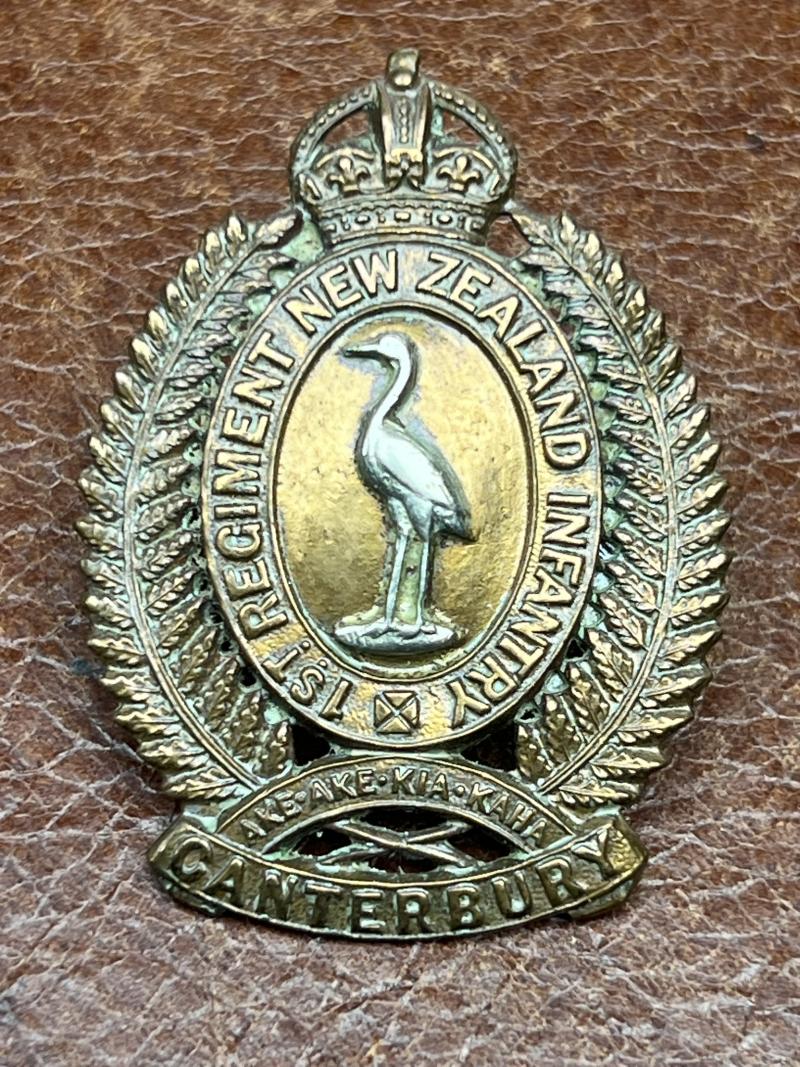 1st Regiment New Zealand Infantry, Canterbury Regiment Cap Badge