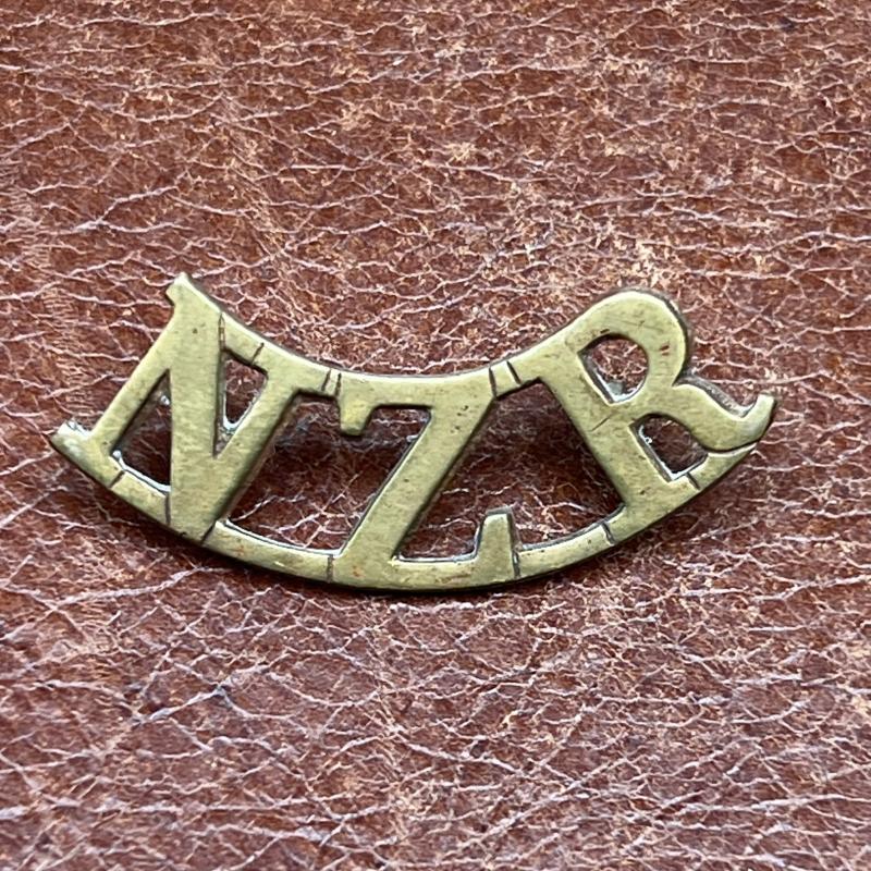 New Zealand Regiment Brass Shoulder Title