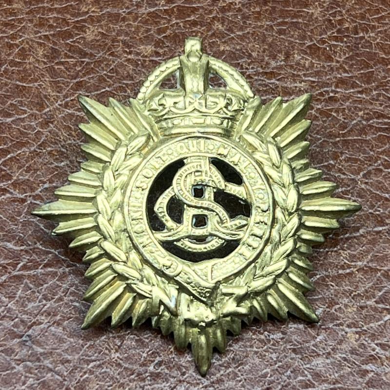New Zealand Army Service Corps Brass KC Cap Badge