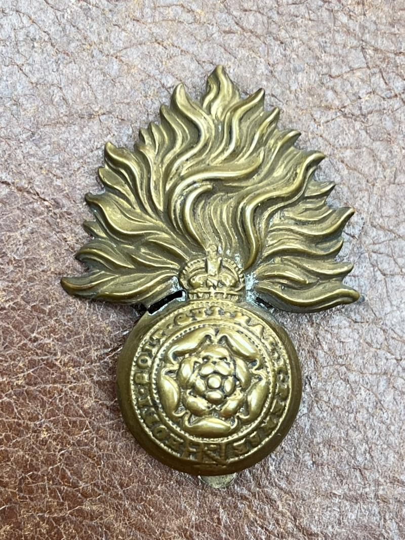 Royal Fusiliers Cap Badge KC Brass