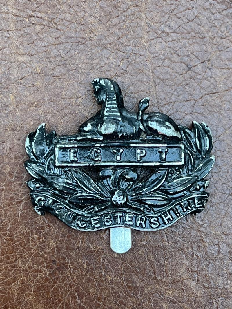 Gloucestershire Regiment Blackened Anodised Cap Badge