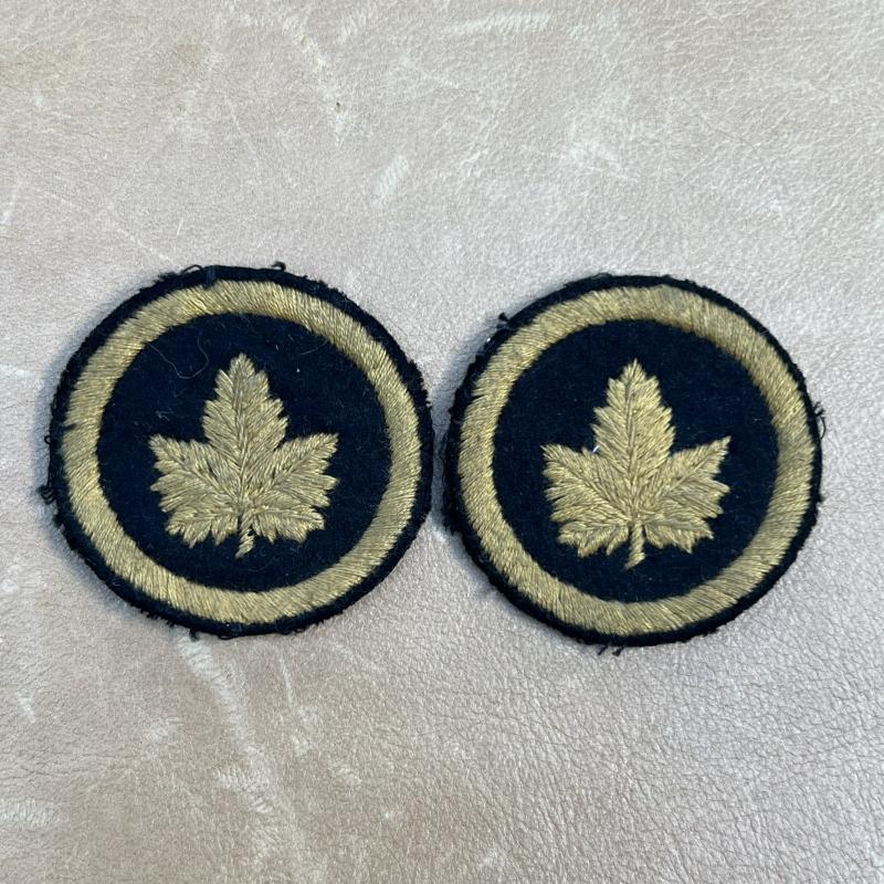Canadian Military HQ Pair Formation Signs WW2