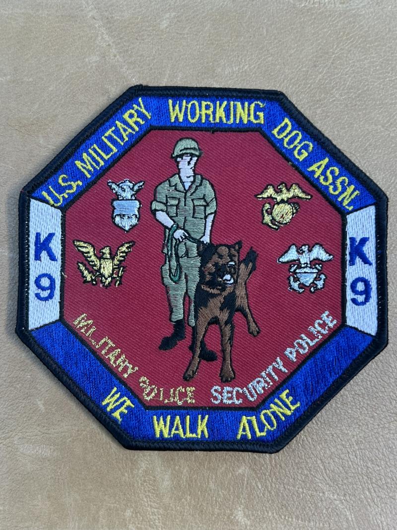 US Military Woking Dog Assn Patch K9