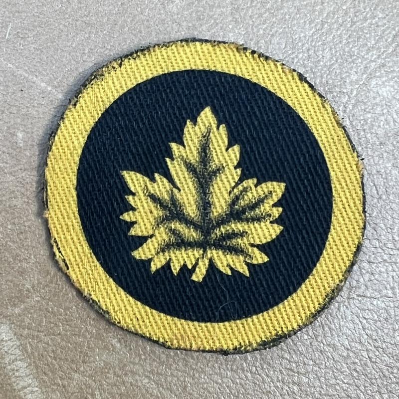 Canadian Military HQ Printed Formation Sign WW2